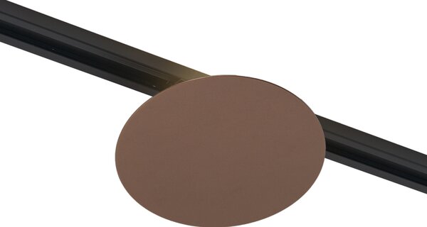 Moderna brončana stropna svjetiljka za 1-fazni sustav tračnica s 2 svjetla - Iconic Pulley