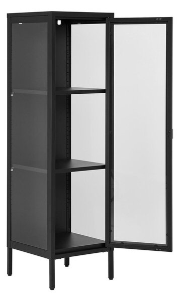 Crna metalna vitrina 40x140 cm Brisbane – House Nordic
