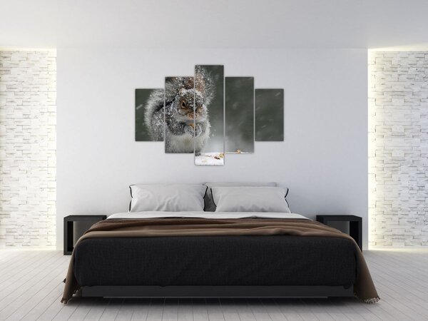 Slika - Vjeverica zimi (150x105 cm)