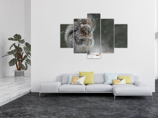 Slika - Vjeverica zimi (150x105 cm)