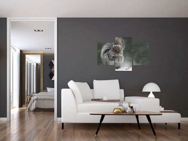 Slika - Vjeverica zimi (90x60 cm)