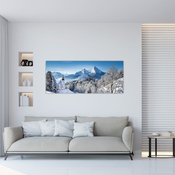 Slika - Snježni krajolik (120x50 cm)