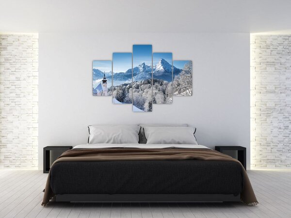 Slika - Snježni krajolik (150x105 cm)