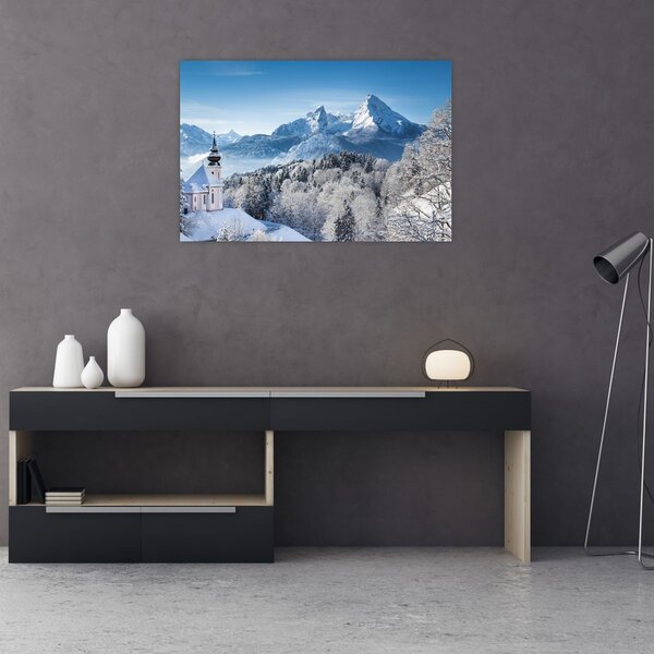 Slika - Snježni krajolik (90x60 cm)