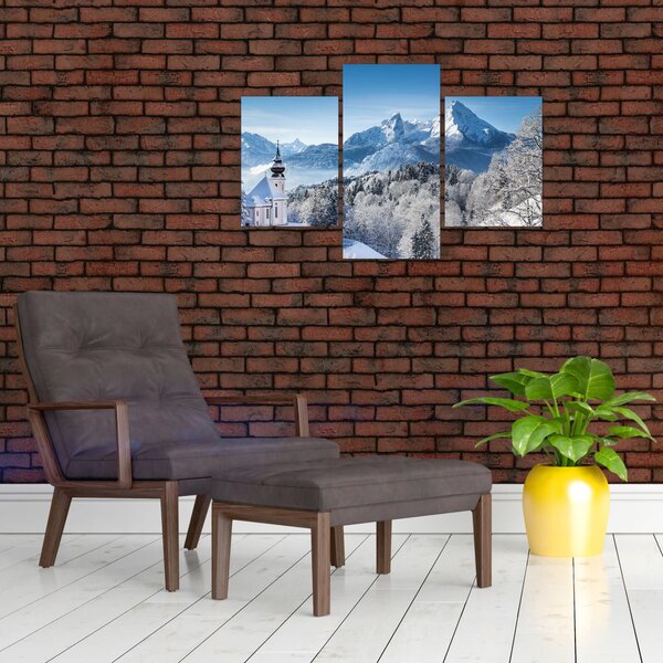 Slika - Snježni krajolik (90x60 cm)