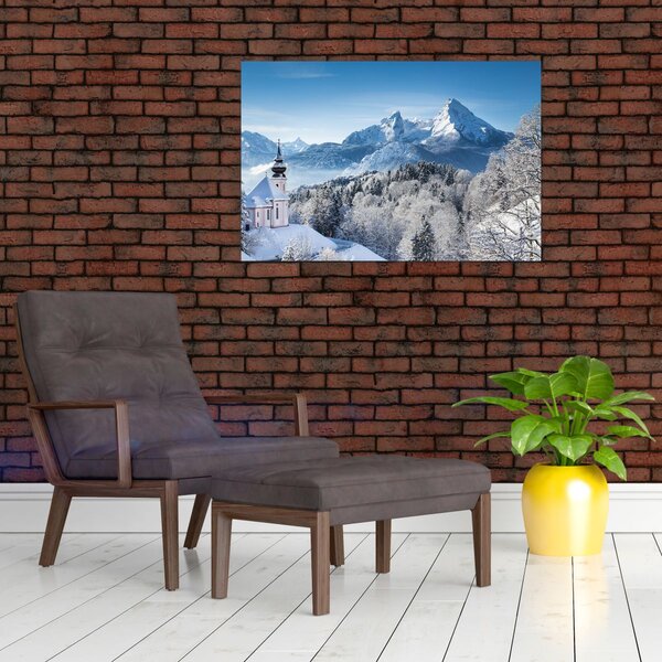 Slika - Snježni krajolik (90x60 cm)
