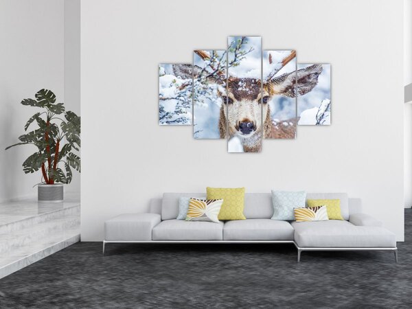 Slika - Jelen crvenouhi (150x105 cm)
