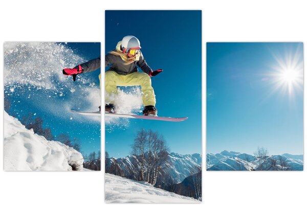 Slika - Snowboarder (90x60 cm)