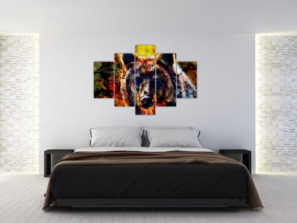 Slika - Slikani medvjed (150x105 cm)