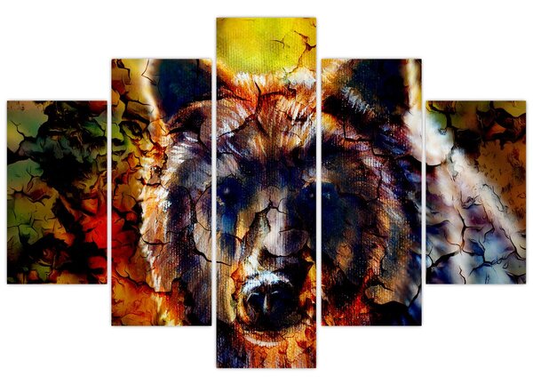 Slika - Slikani medvjed (150x105 cm)
