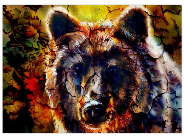 Slika - Slikani medvjed (70x50 cm)