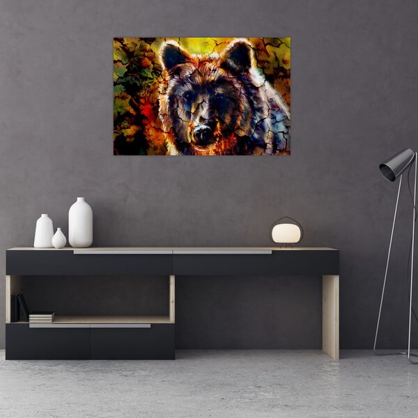Slika - Slikani medvjed (90x60 cm)