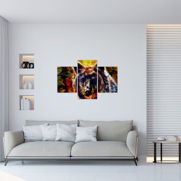 Slika - Slikani medvjed (90x60 cm)