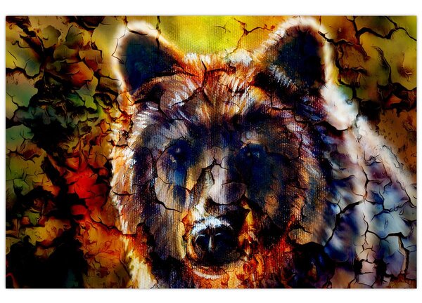 Slika - Slikani medvjed (90x60 cm)