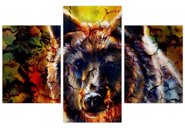 Slika - Slikani medvjed (90x60 cm)