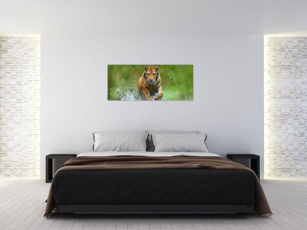 Slika - Tigar koji trči (120x50 cm)