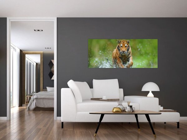 Slika - Tigar koji trči (120x50 cm)