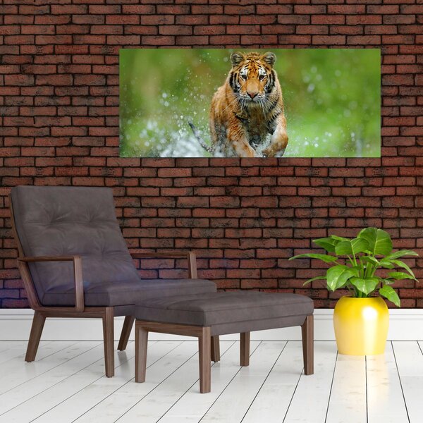 Slika - Tigar koji trči (120x50 cm)