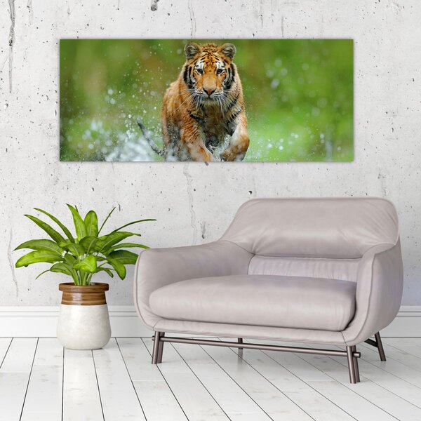 Slika - Tigar koji trči (120x50 cm)