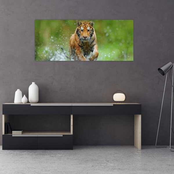 Slika - Tigar koji trči (120x50 cm)