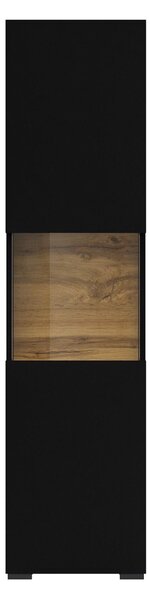 Zondo.hr Vitrina Avernic tip 05 (onyx crna + hrast wotan). Akcija -15%. 1042061
