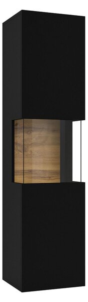 Zondo.hr Vitrina Avernic tip 05 (onyx crna + hrast wotan). Akcija -15%. 1042061