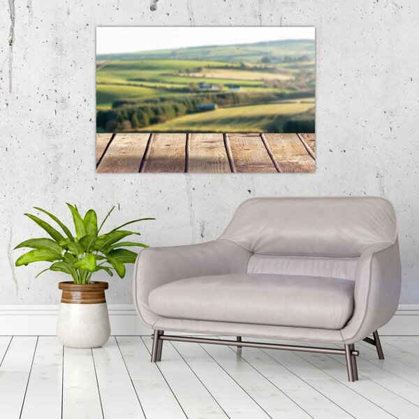 Slika - Pogled na krajolik (90x60 cm)