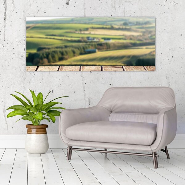 Slika - Pogled na krajolik (120x50 cm)
