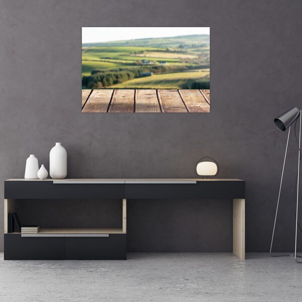 Slika - Pogled na krajolik (90x60 cm)