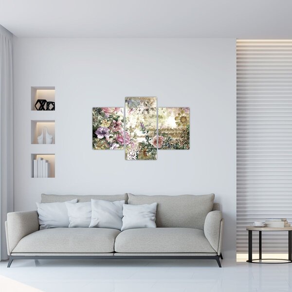 Slika - Dizajnersko cvijeće (90x60 cm)