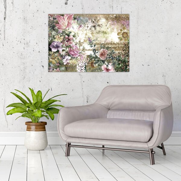 Slika - Dizajnersko cvijeće (70x50 cm)