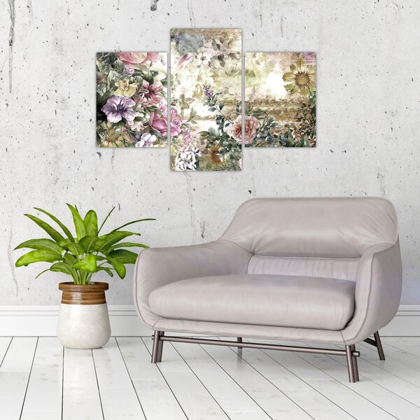 Slika - Dizajnersko cvijeće (90x60 cm)