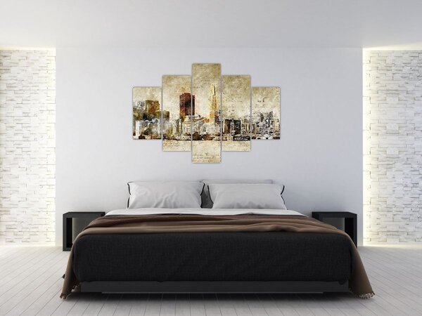 Slika - Umjetnički izveden grad (150x105 cm)