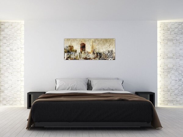 Slika - Umjetnički izveden grad (120x50 cm)