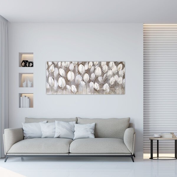 Slika - Strukturirani tulipani (120x50 cm)