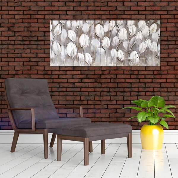Slika - Strukturirani tulipani (120x50 cm)