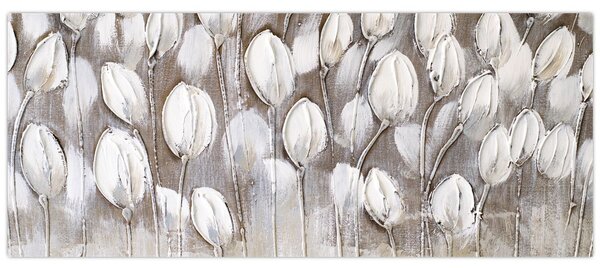 Slika - Strukturirani tulipani (120x50 cm)