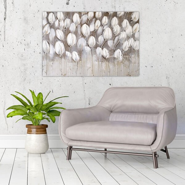 Slika - Strukturirani tulipani (90x60 cm)
