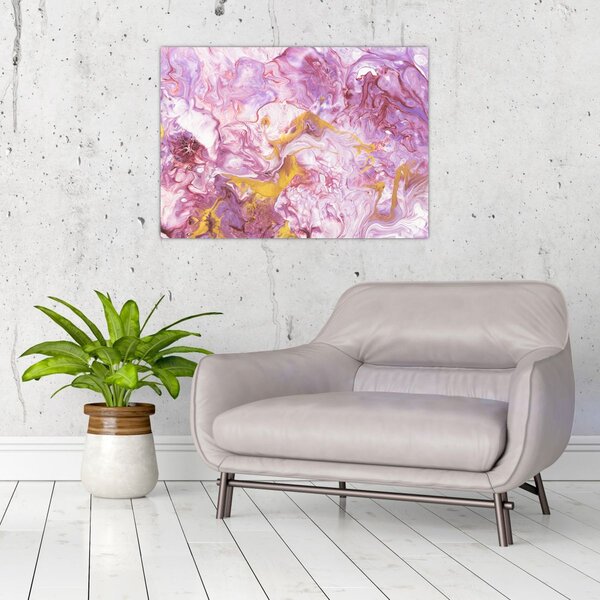 Slika - Ružičasta apstrakcija (70x50 cm)