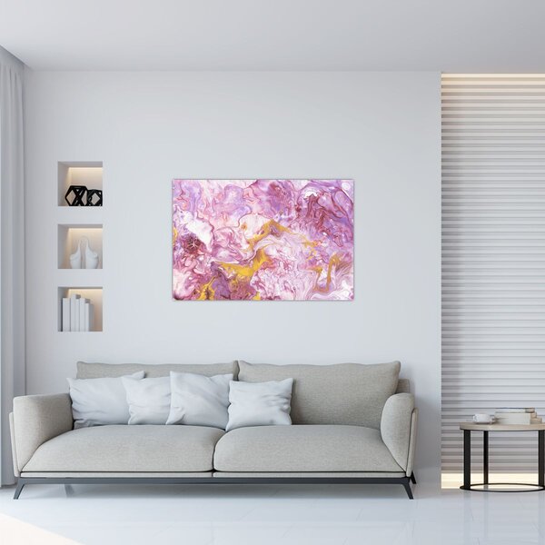Slika - Ružičasta apstrakcija (90x60 cm)