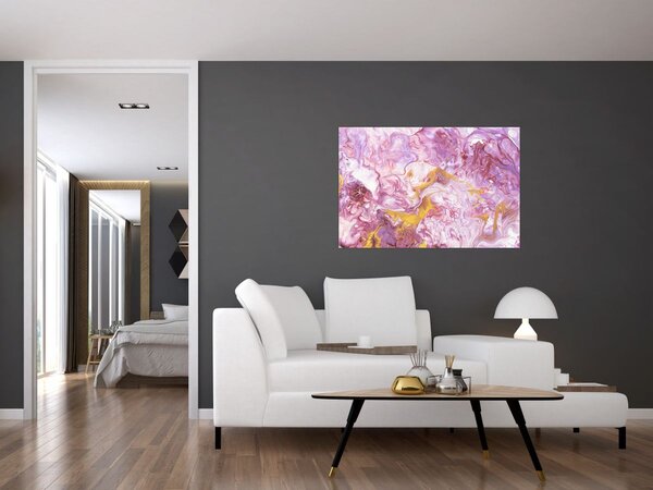 Slika - Ružičasta apstrakcija (90x60 cm)