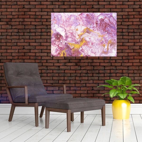 Slika - Ružičasta apstrakcija (90x60 cm)