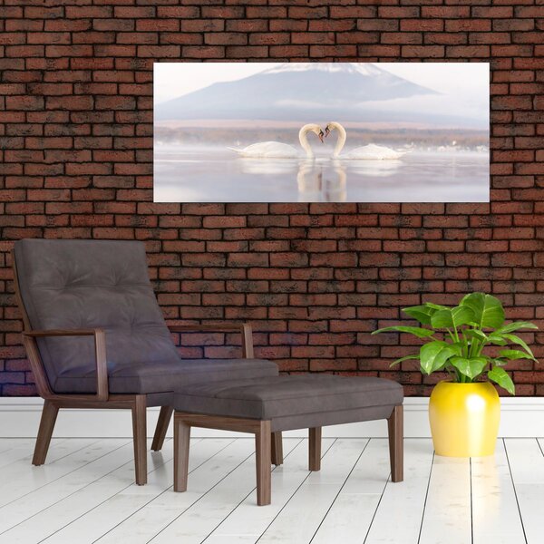 Slika - Zaljubljeni labudovi (120x50 cm)