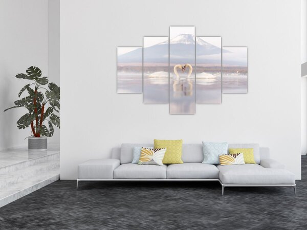 Slika - Zaljubljeni labudovi (150x105 cm)