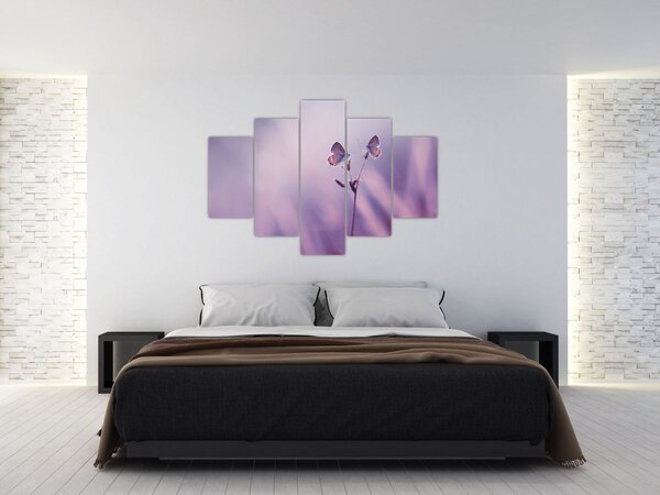 Slika - Ljubičasti leptirići (150x105 cm)
