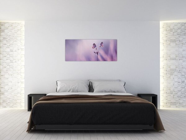 Slika - Ljubičasti leptirići (120x50 cm)