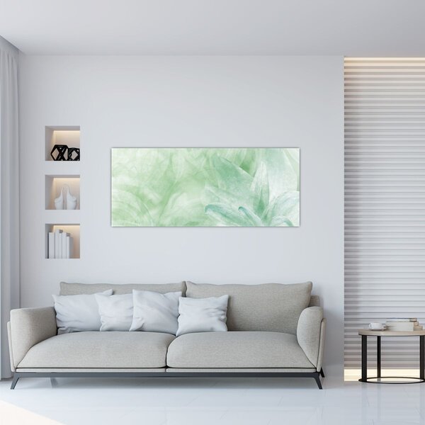 Slika - Zeleni cvijet (120x50 cm)