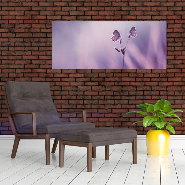 Slika - Ljubičasti leptirići (120x50 cm)