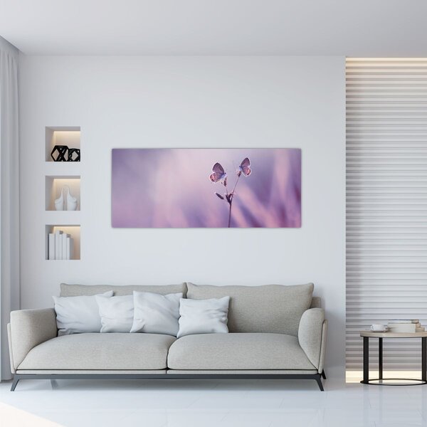 Slika - Ljubičasti leptirići (120x50 cm)