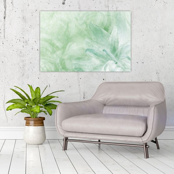Slika - Zeleni cvijet (90x60 cm)